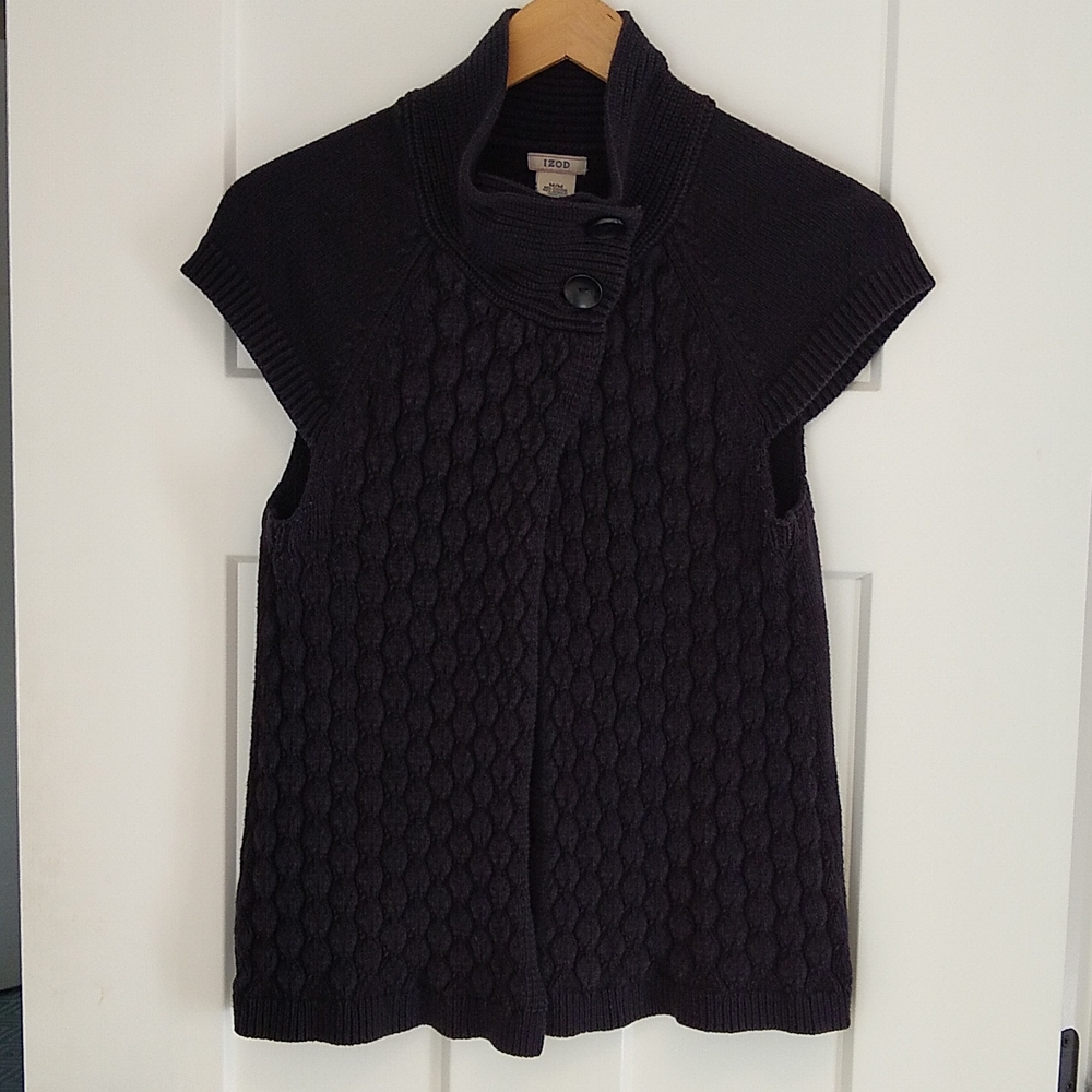 Izod cardigan with cap sleeves size medium